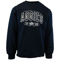 Utah State University Aggies Unisex Crew Sweatshirt navy blue